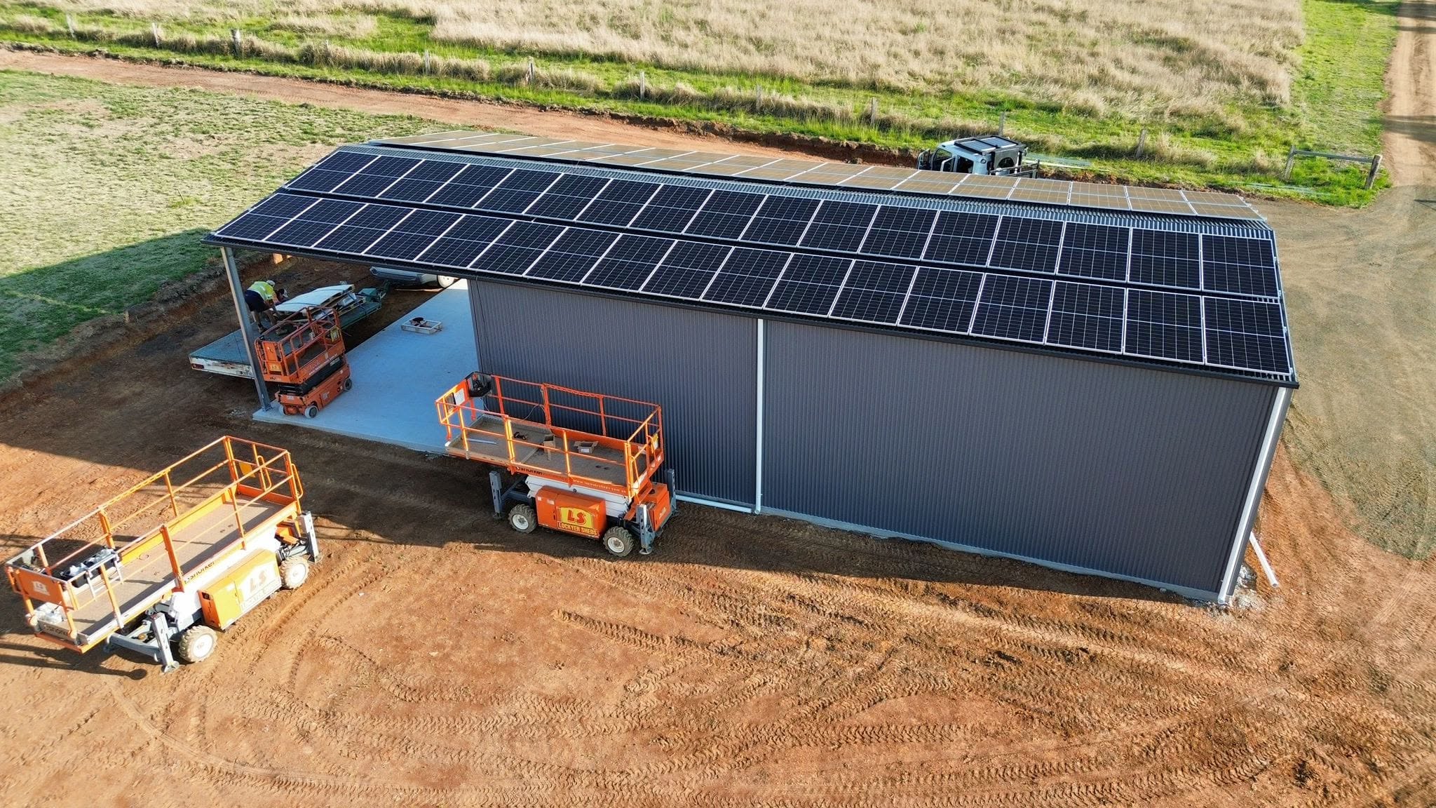 Commercial Shed Solar (Drone)